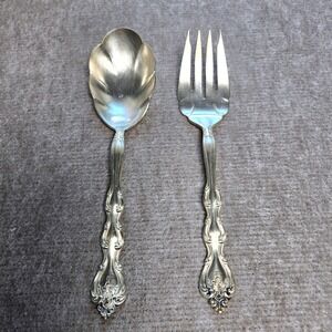 International Silver INTERLUDE Silverplate Serving Spoon And Fork